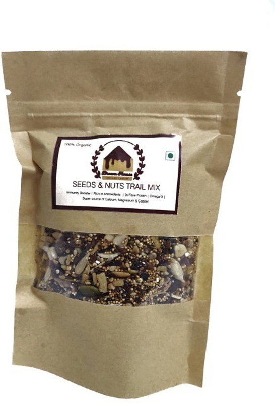 brown house Seeds & Nuts Trail Mix organic and Handmade(100 g)