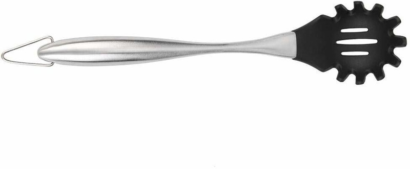 P-PLUS INTERNATIONAL Flexible Silicone Soft Edge STEEL LADDL RED Non-Stick Spatula(Pack of 1)