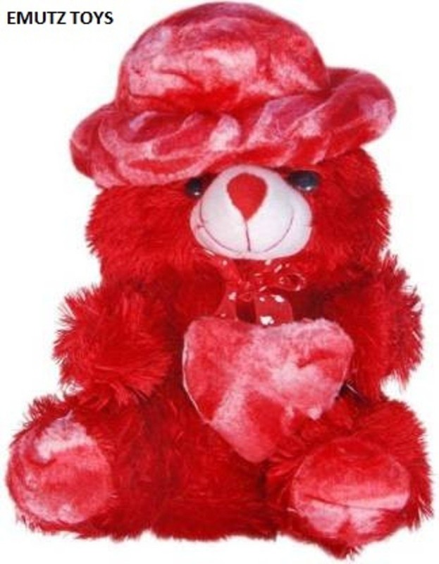 emutz Teddy Bear 14 Inch Very Soft Teddy Small Size Color Heart  - 35 cm(Red)