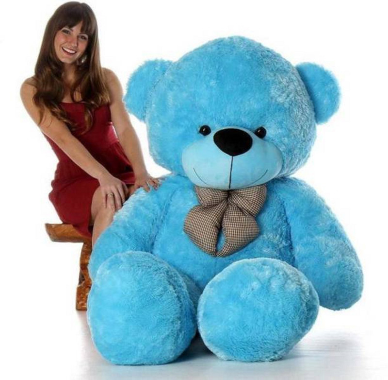 teddy sport BestLook Teddy Bear 3 feet Long Soft Blue bear - 91 cm ...  - 91 cm(Blue)