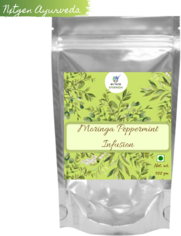 nxtgen ayurveda Moringa Peppermint Infusion Peppermint Herbal Infusion Pouch(100 g)