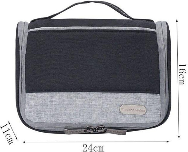 fokat Hanging Toiletry for Travel, Cosmetic Kit, Essentials Travel Toiletry Kit(Black, Grey)