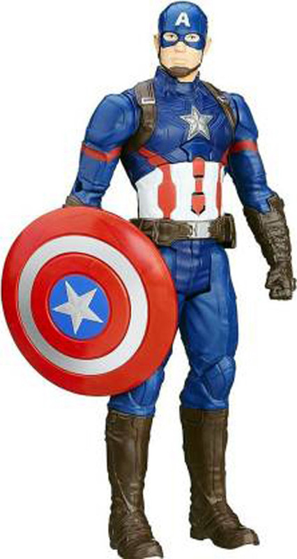 Marvel Captain America Action Figure 30 Cm - Con Scudo - Giocattolo Supereroe Per Bambini