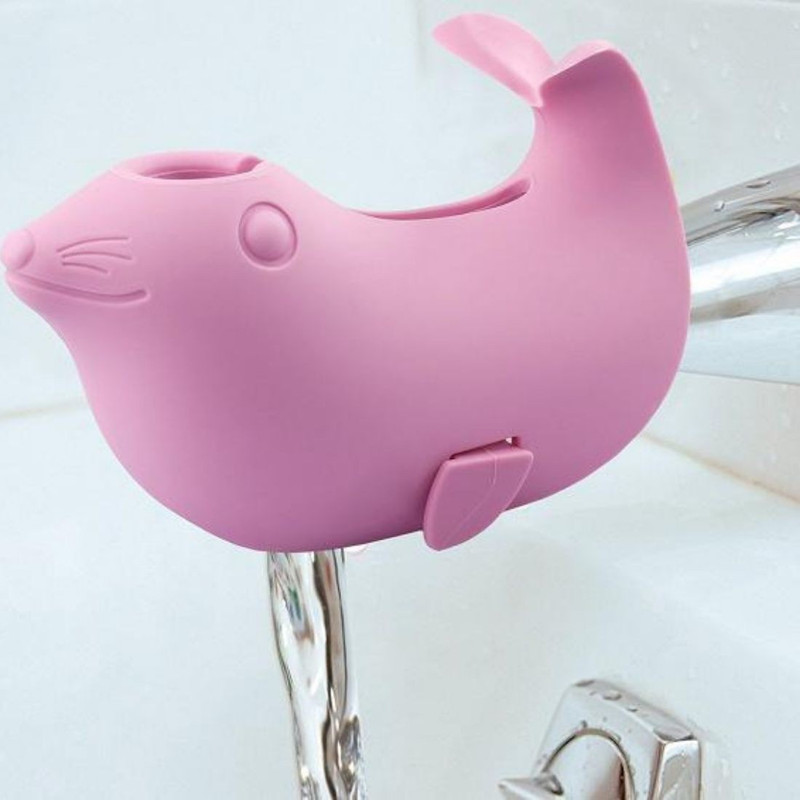 safetywarehouse BabyPro™ Baby Bath Faucet Protector - spout Cover for Kids - Soft(Pastel Pink)
