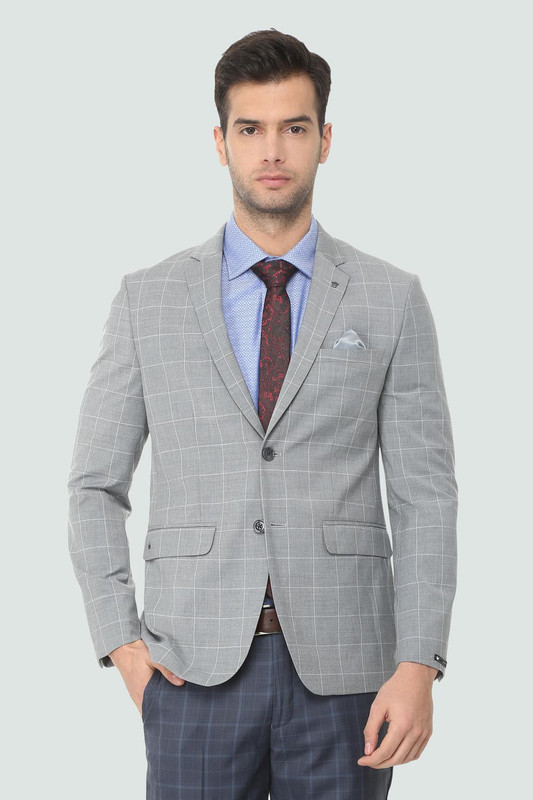 Louis philippe cheap check blazer