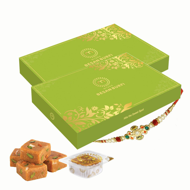 misht Besan Burfi 15 Pods ( Rakhi Combo ) Combo(1)