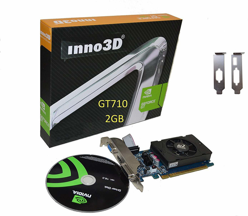 inno3d NVIDIA GT710 2GB PCI Express Graphic Card 2 GB DDR3 Graphics Card