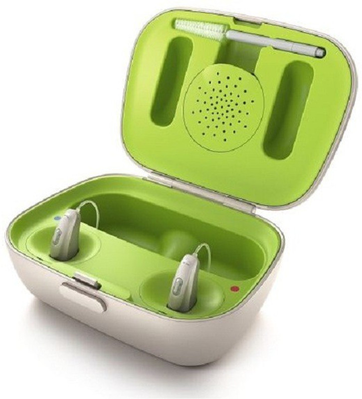 Phonak M30-R (Left & Right With Mini Charger Case + Phonak) 8 channels Bluetooth Enable RIC Digital Hearing aid RIC-Receive In Canal Hearing Aid(Beige)