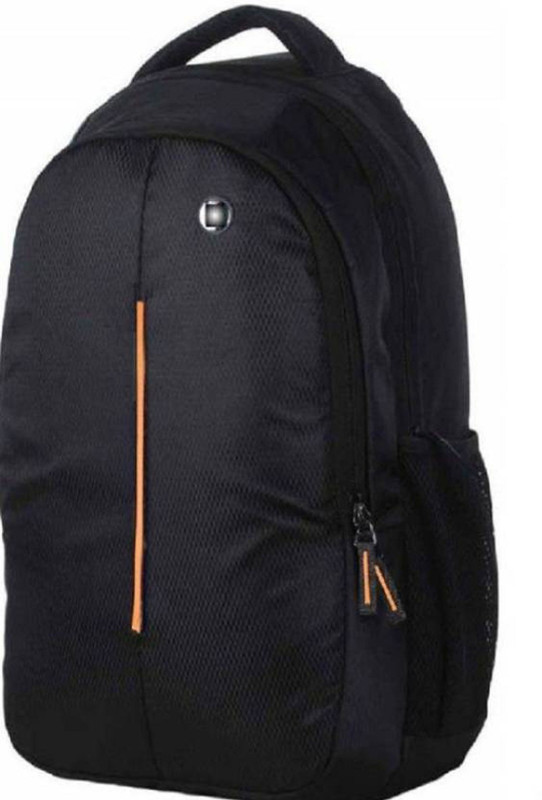 fastriva 15.6 inch Expandable Laptop Backpack(Black, Orange)
