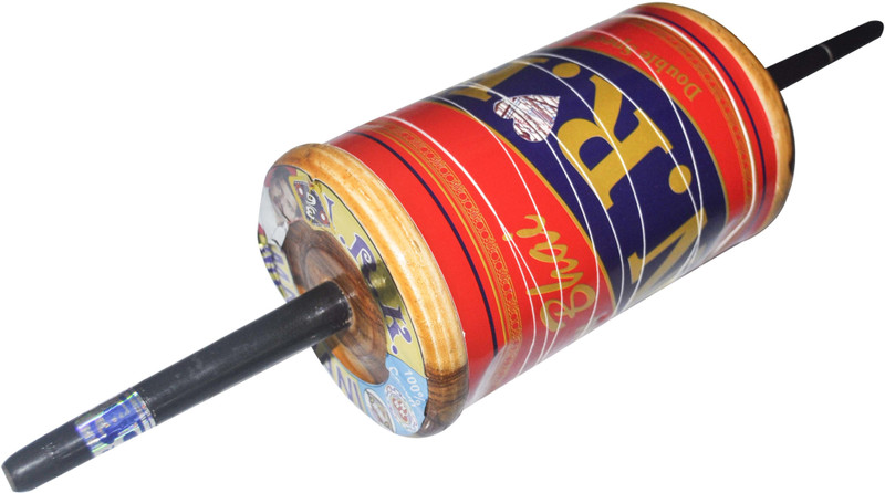 projectsforschool Wooden 3 Reel Charkhi, Firki for Kite Flying with Colored Thread(Multicolor)