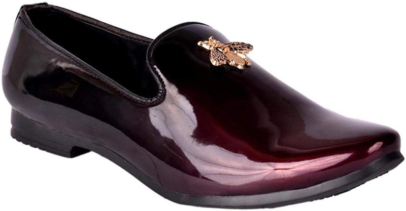 Avani Collection Avani Collection Men Leather Formal Loafer | Mocassins Shoes Men Loafers For Men(Purple)