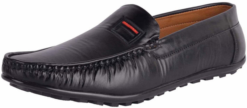 Avani Collection Men's Black Casual Shoes Loafer | Moccasins for Men Loafers For Men(Black)