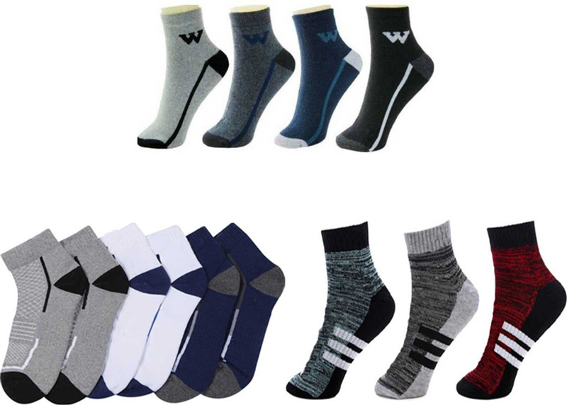 signara Men & Women Self Design Ankle Length(Pack of 10)