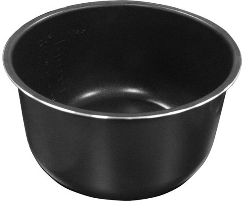 laksita rice cooker bowl Steel(Black, Pack of 1)