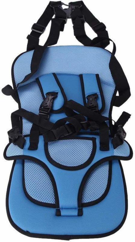 JUST ELITE Baby Car Cushion Seat with Safety Belt Multi-function Baby Car Seat(Blue)