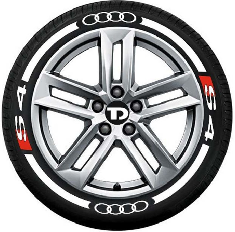 tyredecor Decorative Sticker for Sides(White)