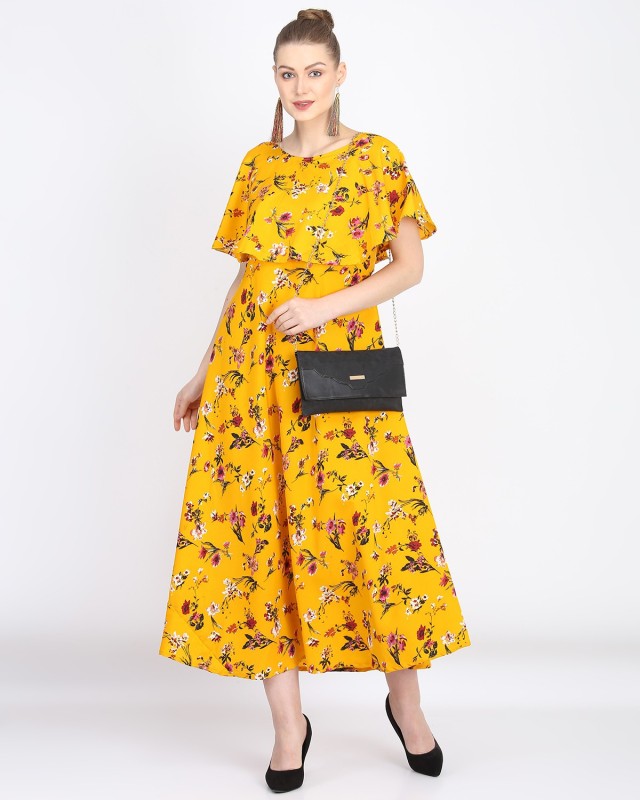 Kannan Women Maxi Yellow Dress