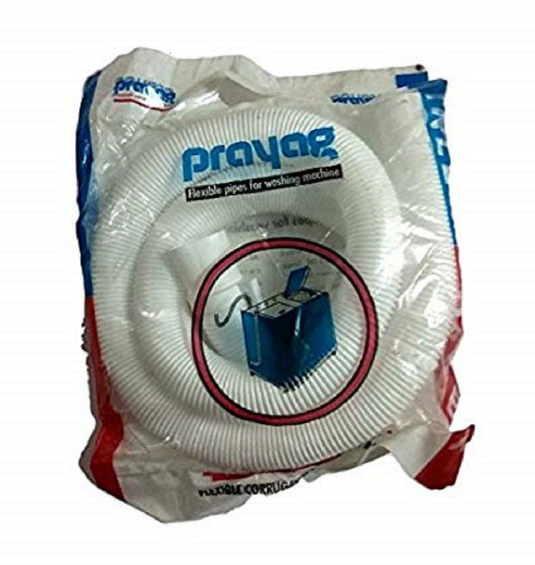 prayag WASHING MACHIN OUTLET DRAIN WASTE WATER FLEXIBE PIPE 1.5 MTR. HOSE PIPE WMHP1.5 Hose Pipe