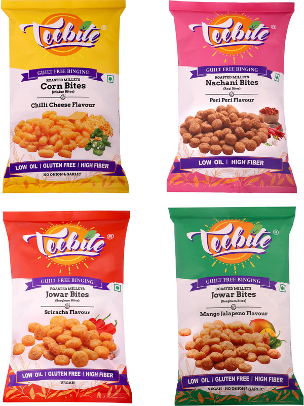 teebite Healthy Roasted Millets (Pack of 4)(Pack of 4, 4 x 12.5, 50 g)