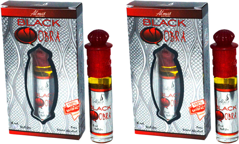 Almas BLACK QOBRA STRONG UAE fascinating fragrance pocket Floral Attar(Floral)