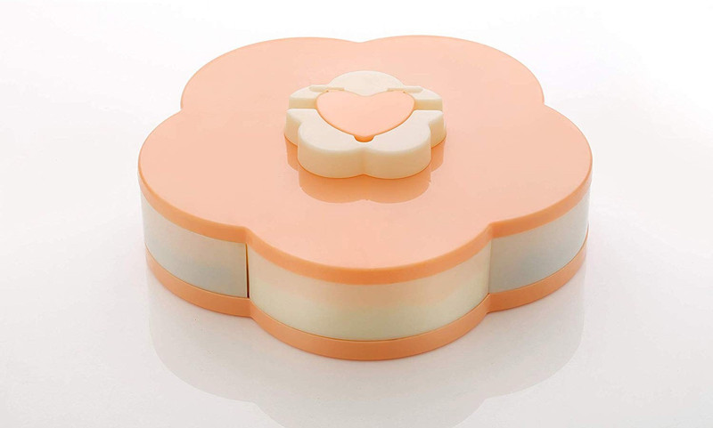 milaano Plastic Smart Candy Dry Fruit Box  - 250 ml Plastic Spice Container(Pink, Multicolor)