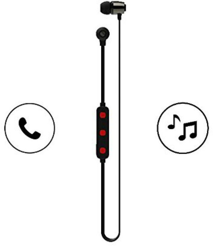 saini Megantic H15 Bluetooth Headset with Mic Bluetooth Headset with Mic(Multicolor, In the Ear)