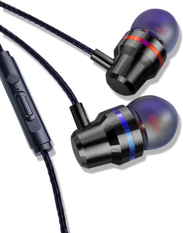 ajjuba Bass Heads 220 Super (Metal) Wired Headset with Mic(Black, In the Ear)