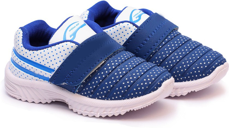 continue star Boys & Girls Velcro Casual Boots(Blue)