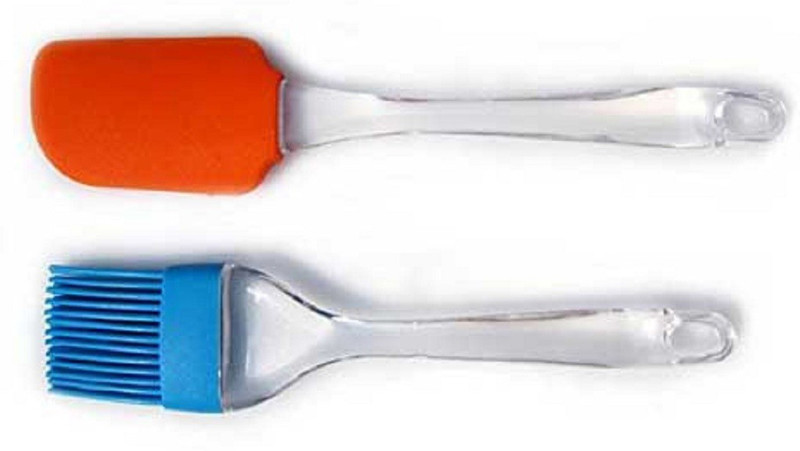 Aanya Enterprise Silicone Flat Pastry Brush and Spatula pack of 2 silicon Flat Pastry Brush(Pack of 2)