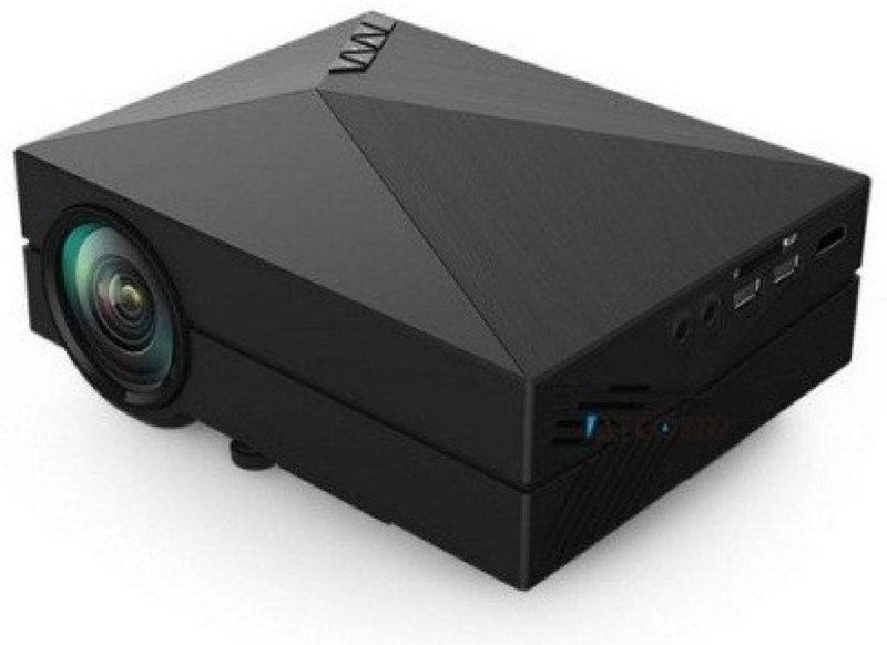 accore ACUC60 2200 lm LED Corded & Cordless Mobiles Portable Projector(Black)