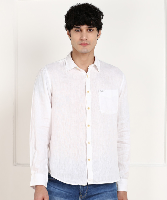 Buy Pepe Jeans Men Solid Casual White 