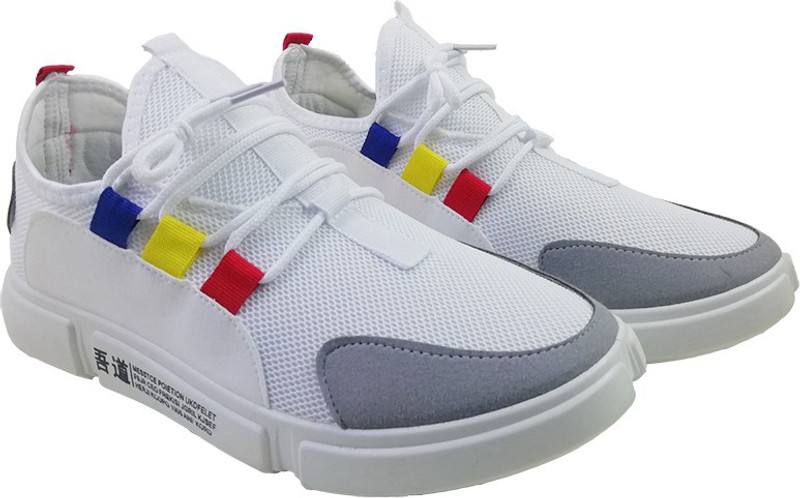 thunder king sneakers shoes Casuals For Men(White)