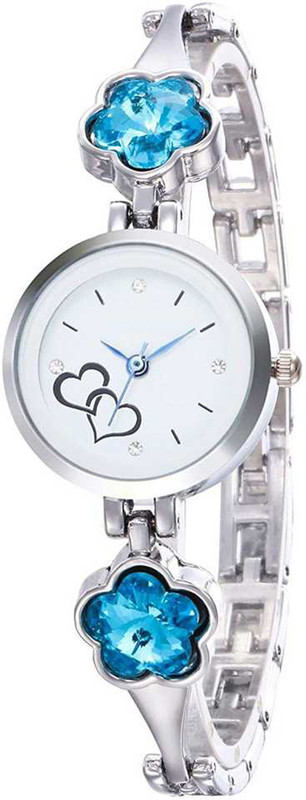 lead 309 blue flower Analog Watch  - For Women