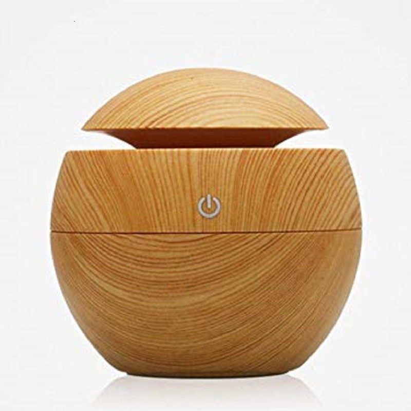 sparkel Mini Portable Wood Humidifier Office Desktop Home Water Spray Portable Room Air Purifier(Brown)