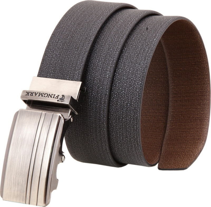 fingmark Men Formal Black, Brown Genuine Leather Reversible Belt