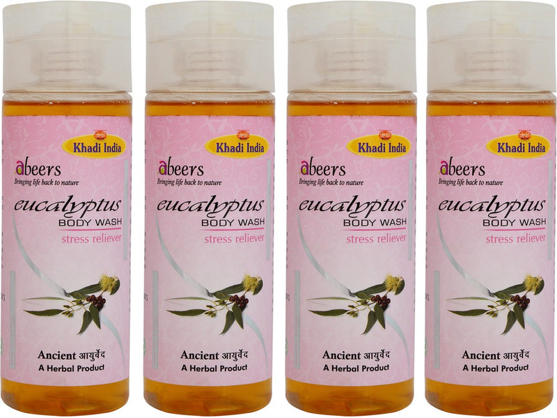 khadi abeers EUCALYPTUS BODYWASH - PACK OF 4 (1000ML)(1000 ml, Pack of 4)