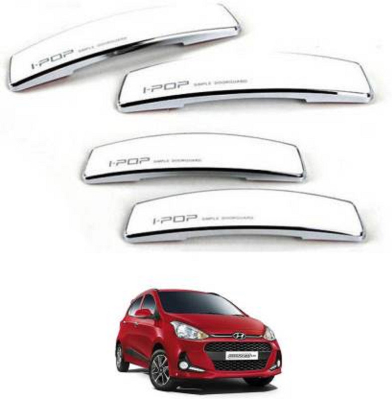 rk accessories Plastic Car Door Guard(White, Pack of 4, Hyundai, Grand i10)