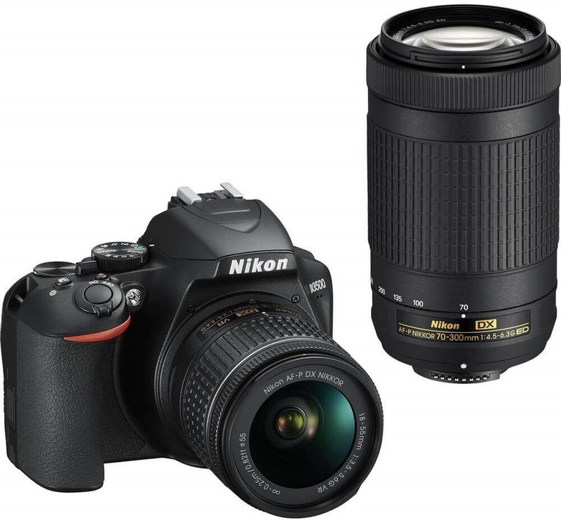 Nikon D3500 DSLR Camera Body with Dual lens: 18-55 mm f/3.5-5.6 G...