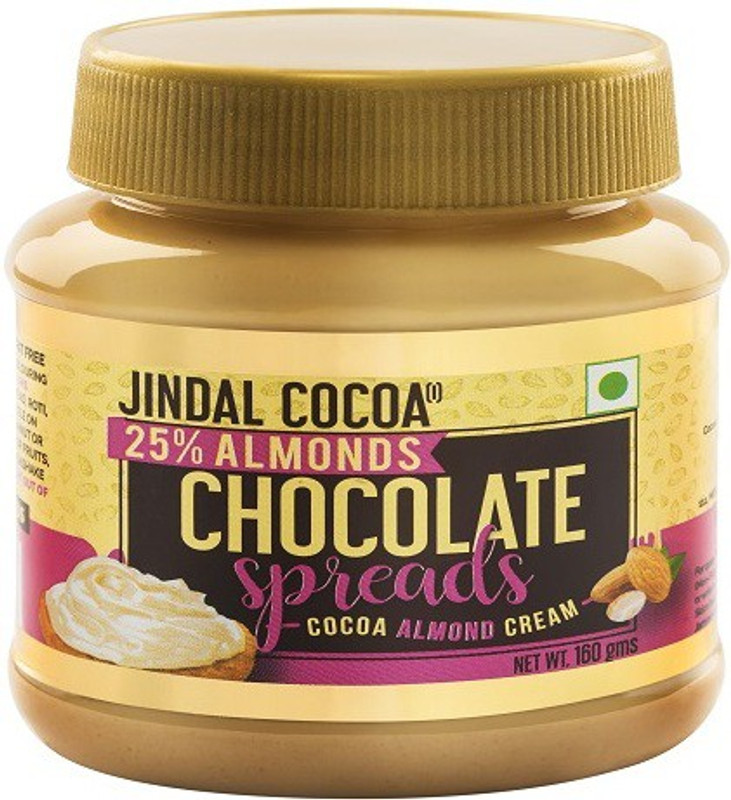 Jindal Cocoa Chocolate Spreads - Cocoa Almond Cream, 160 Grams 160 g