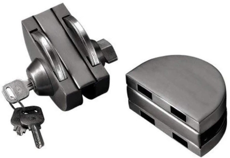 algo Stainless Steel Glass To Glass door Lock Lock(Silver)