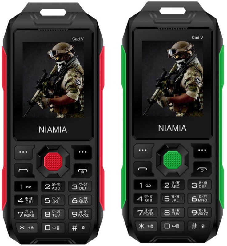 Niamia Cad V Combo of Two Mobiles(Red&Green)