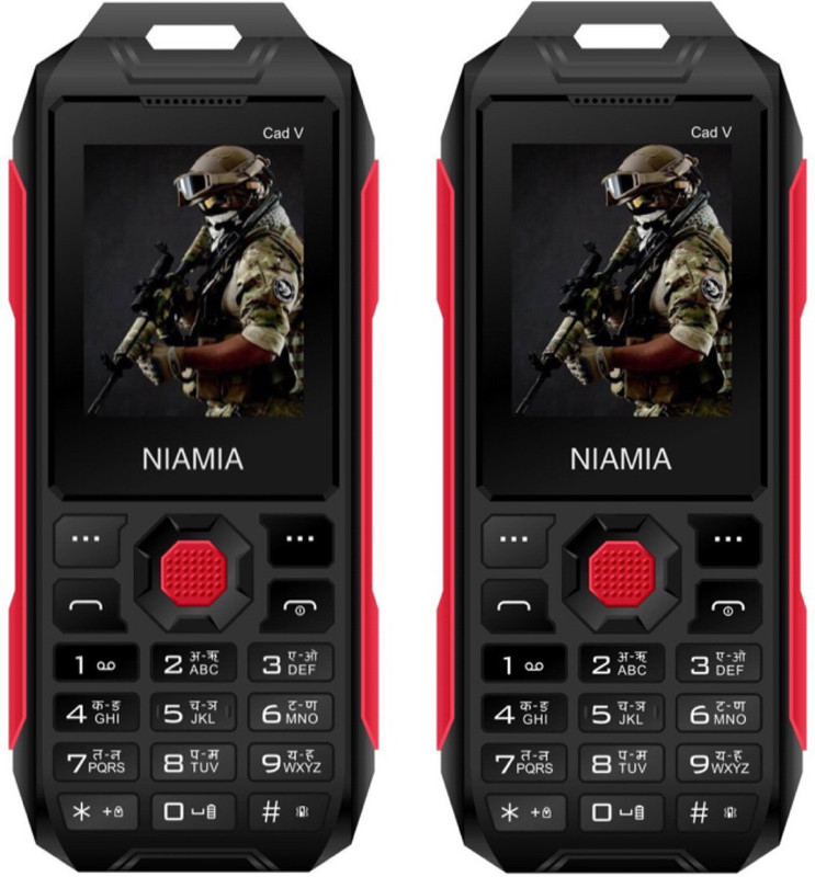 Niamia Cad V Combo of Two Mobiles(Red)