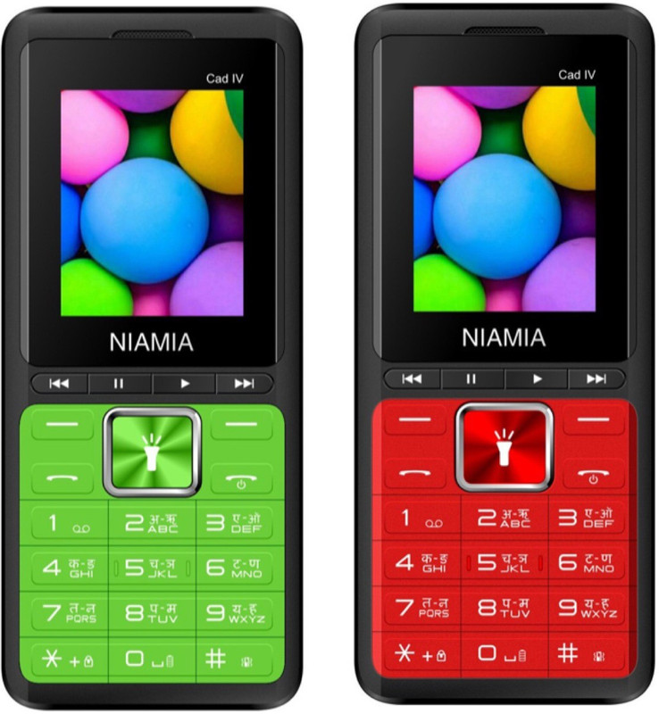 Niamia Cad IV Combo of Two Mobiles(Red&Green)