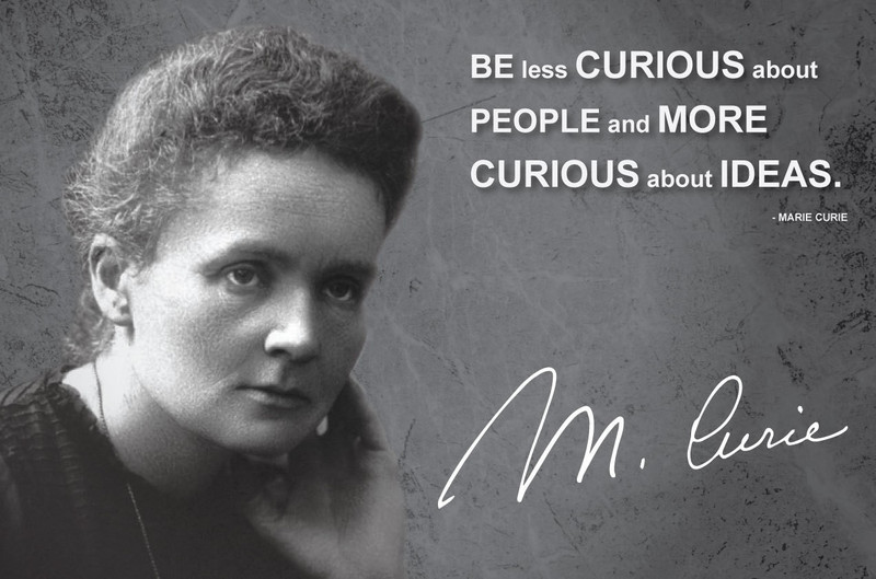 scientist Marie Curie quote POSTER Best for Home Decor | Room | Shop | Living Room | Hotel | Office | Gift 12in X 18in . Poster of Passion. Buy Now!!! Photographic Paper(12 inch X 18 inch, rolled)