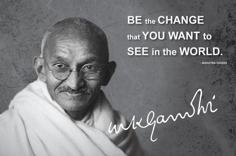 Great Leader Mahatma Gandhi Patriotic Indian Poster Photographic Paper(12 inch X 18 inch, rolled)