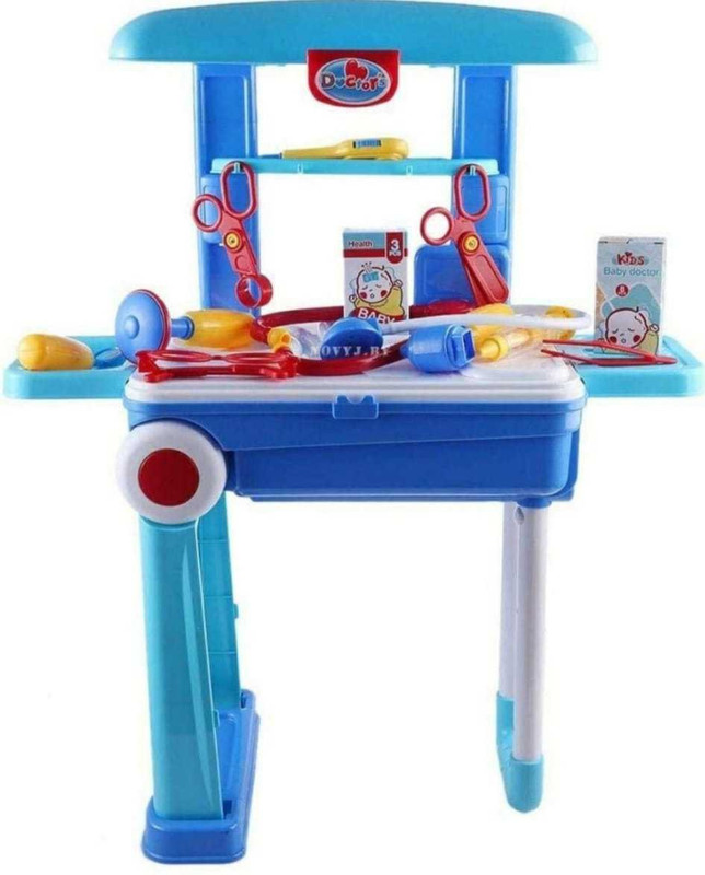 stvm toys 2 in 1 Little Doctor Set with Luggage Trolley for Kids