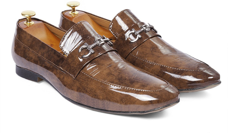 speczo speczoMen's Formal Pu Leather Loafer & Mocassins Shoe Loafers For Men(Brown)