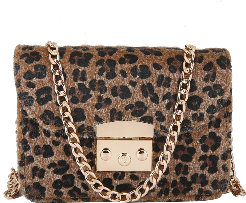 peaubella Khaki, Black Sling Bag