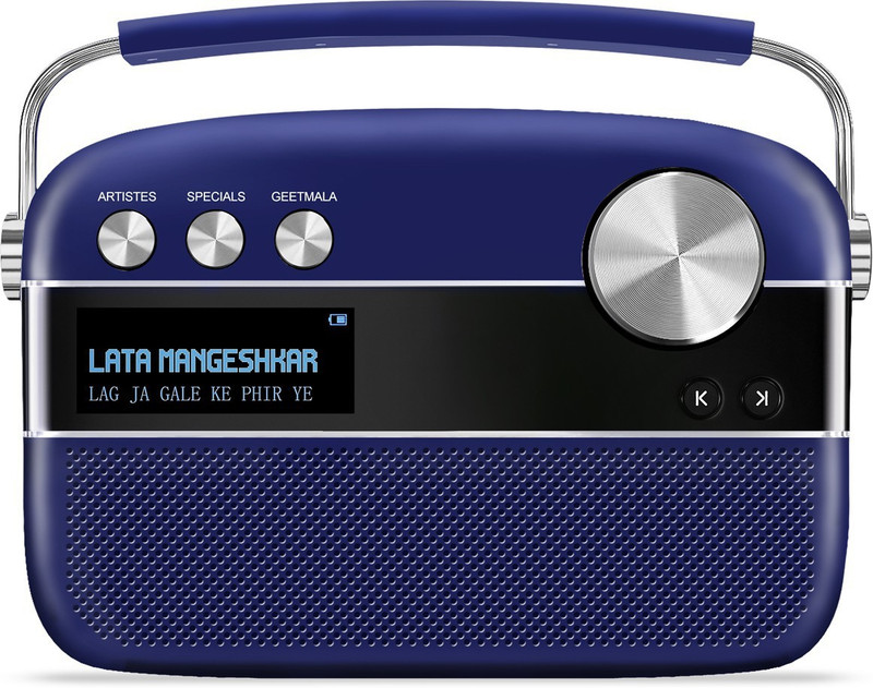 SAREGAMA Carvaan Premium Hindi 10 W Portable Bluetooth Speaker(Royal Blue, 2.0 Channel)