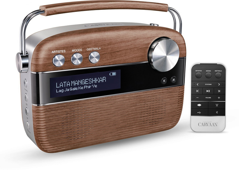 SAREGAMA Carvaan Hindi Bluetooth speaker 10 W Bluetooth Speaker(Oak Wood Brown, Stereo Channel)